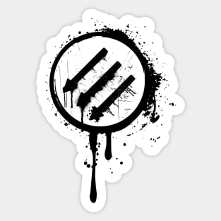 anti-fascist graffiti Sticker